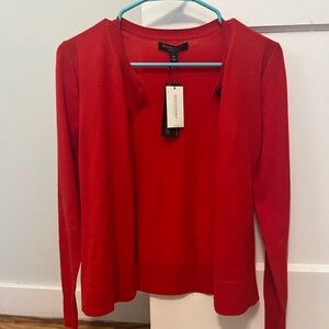 Banana Republic red cardigan
